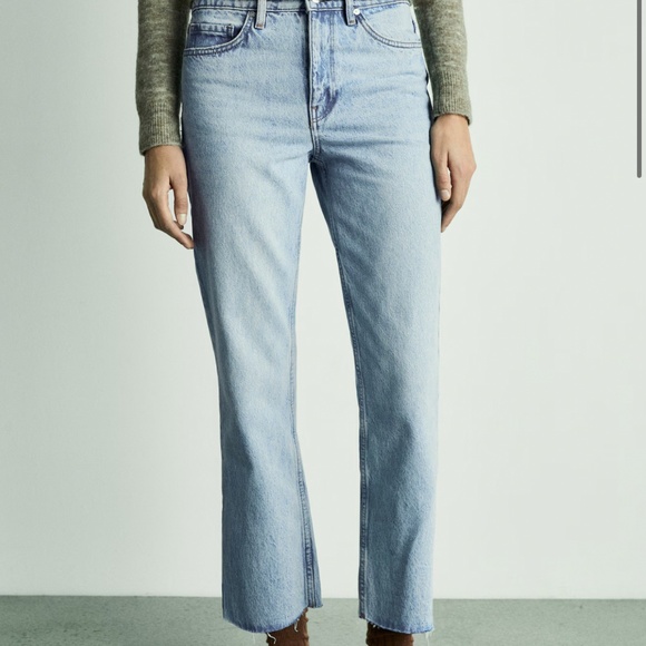 Mango straight-fit cropped jeans - Picture 1 of 7